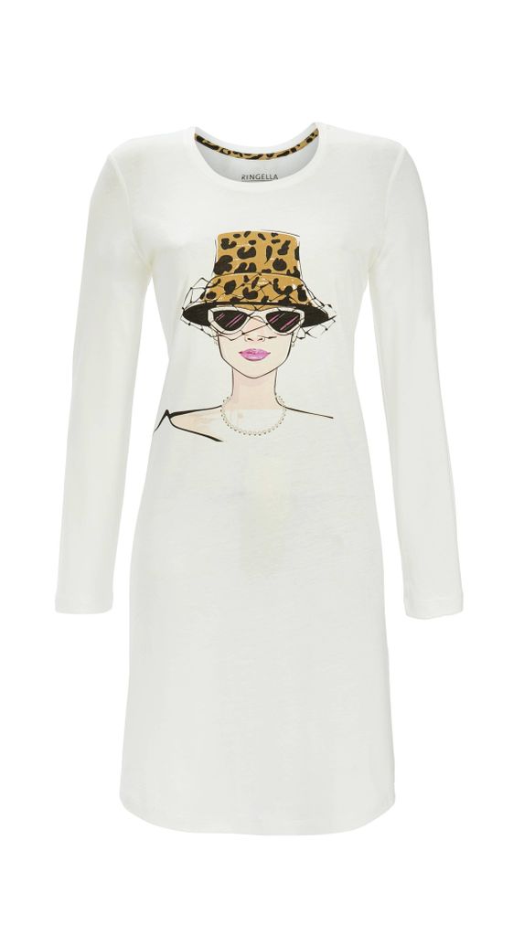 Ringella Damen Sleepshirt mit Motivdruck : champagner : 44