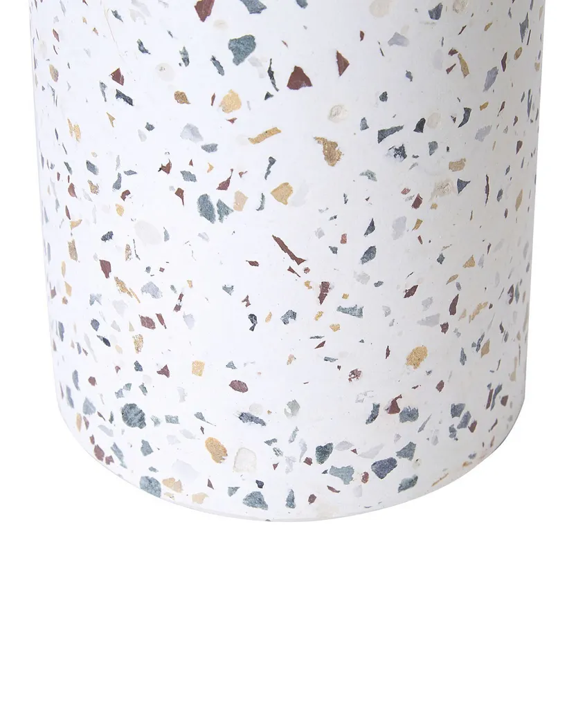 Set de 2 Bougeoirs de Table pour Dîner Romantique Or et Terrazzo