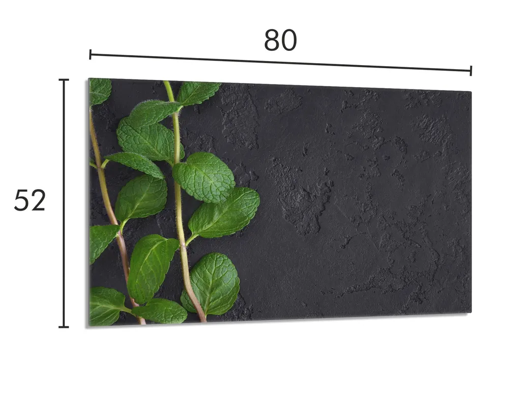 Piastra Copri Fornelli 80x52 Vetro - Protezione Induzione Verde