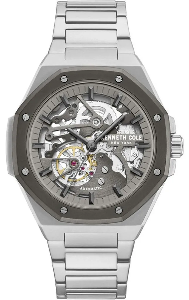 Montre Homme Automatique Squelette en Acier Noir - Chic et Moderne