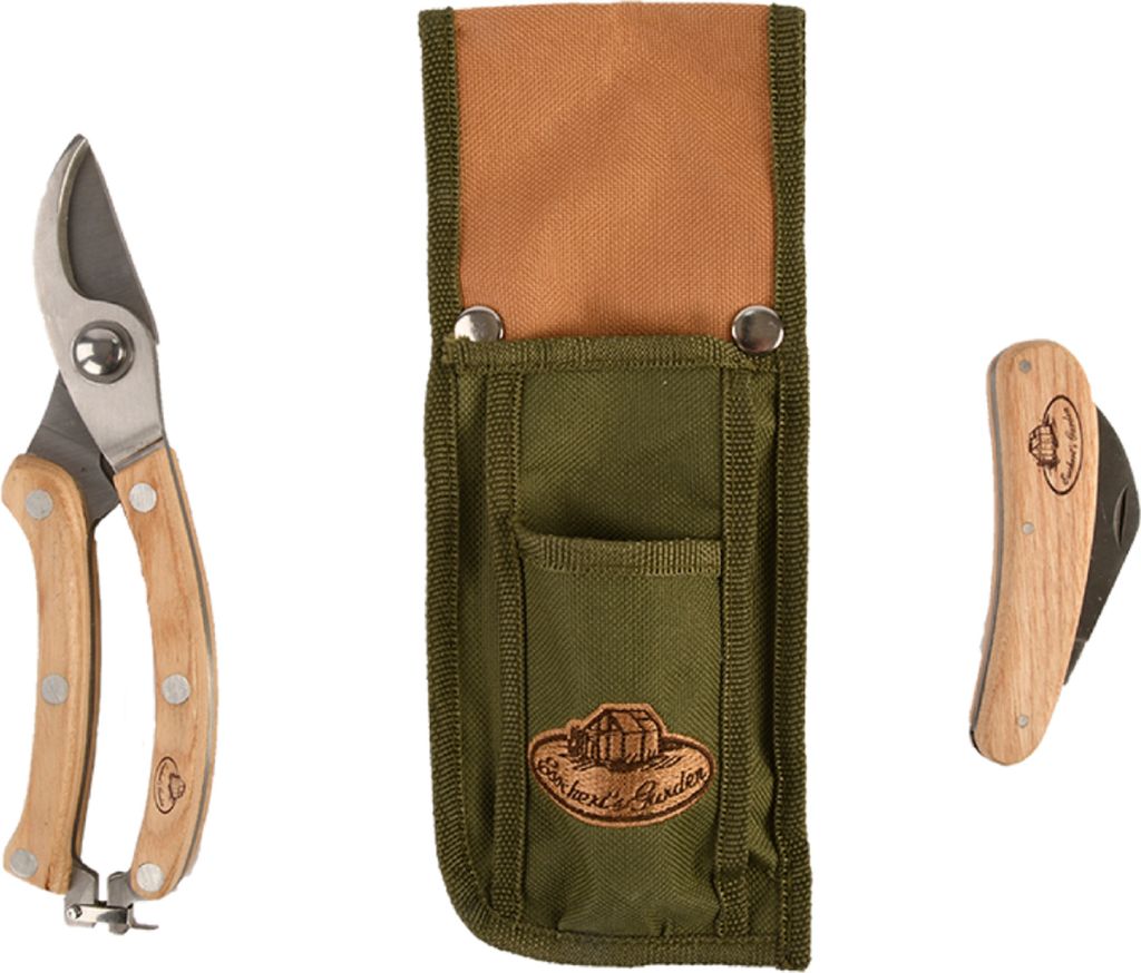 Esschert Design Schnittset aus Halter Gartenschere Messer 3 Produktbild 
