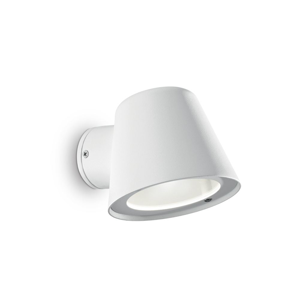 Modern Applique Gas Aluminium Weiß 1 Licht Gu10