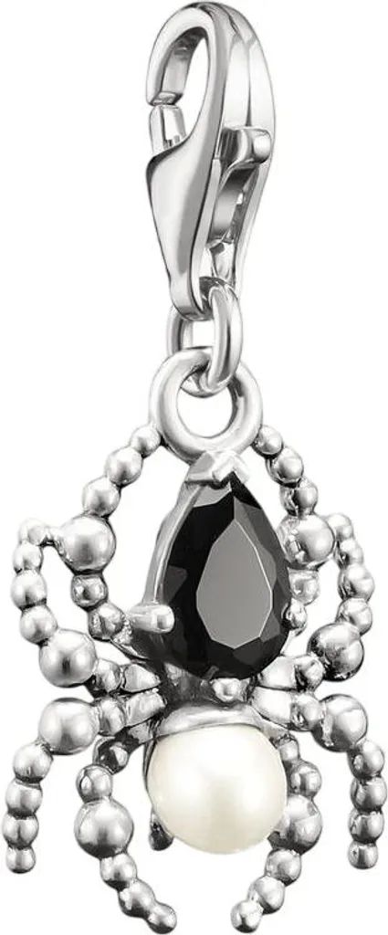 Pendentif Araignée Thomas Sabo en Argent 925 et Perle Noire Brillante