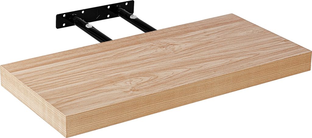STILISTA Wandboard "Volato" Wandregal Regal 60 cm Holz hell freischwebend