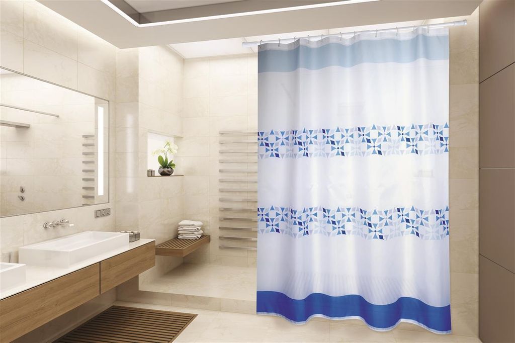 MSV 143017, Muster, Ring, Polyester, Blau, Weiß, 30 °C, Produktbild 