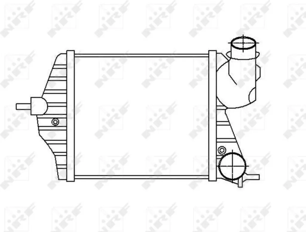 Stop Pertes de Puissance Fiat Idea : Intercooler NRF 30872 OE 46831804