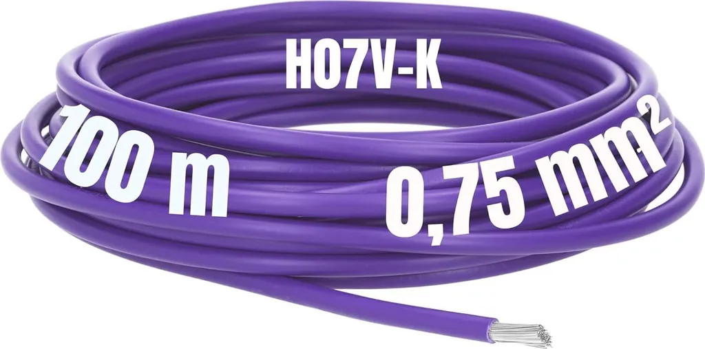 Câble LAPP 4160207 Multi-Standard SC 2.1 Violet 1x0.75 mm² de 100m