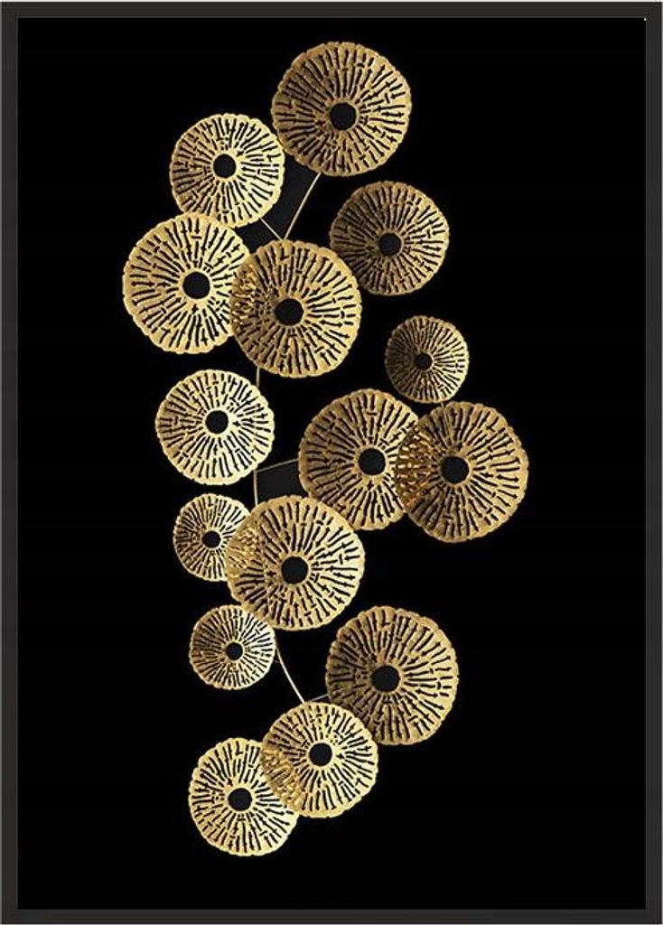 Bildplakat im Rahmen 33x43 cm Gold P1829