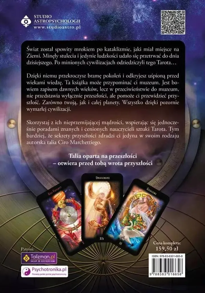 Tarot divinatoire 78 cartes avec livre pour débutant et expert