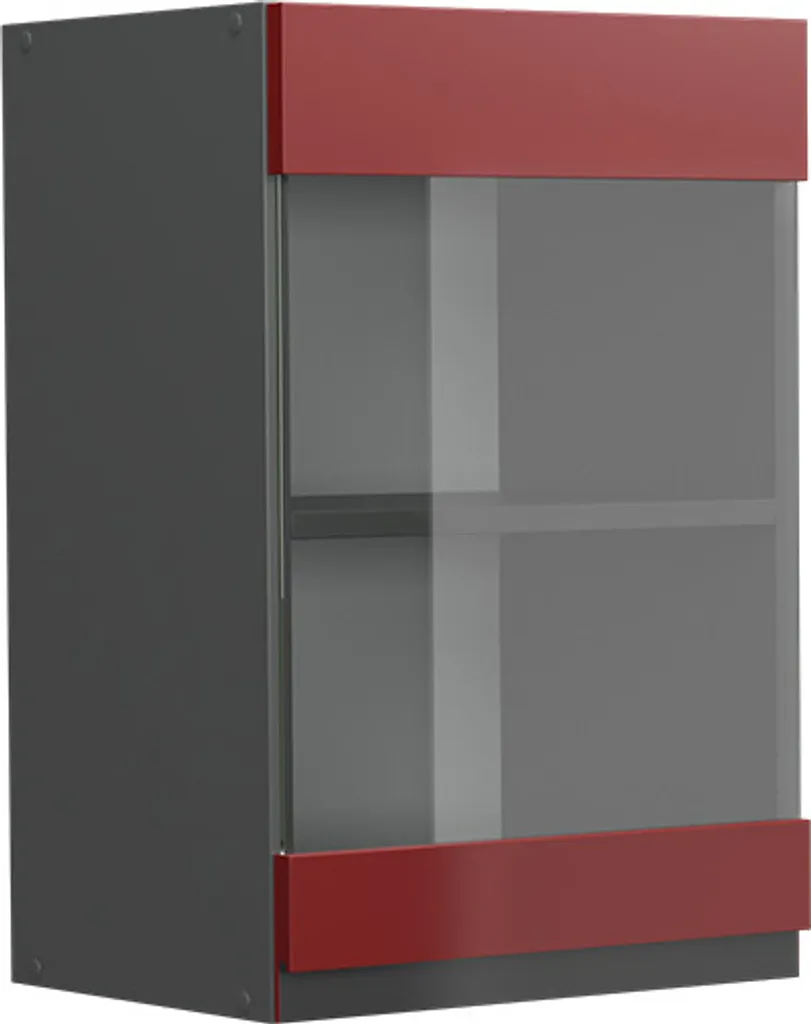 Vicco Mobile Cucina R-Line 40cm Rosso Antracite | Modulo J-Shape Robusto