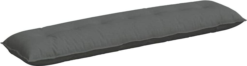 vidaXL Rückenkissen Dunkelgrau 200 x 19 x 50 cm Stoff