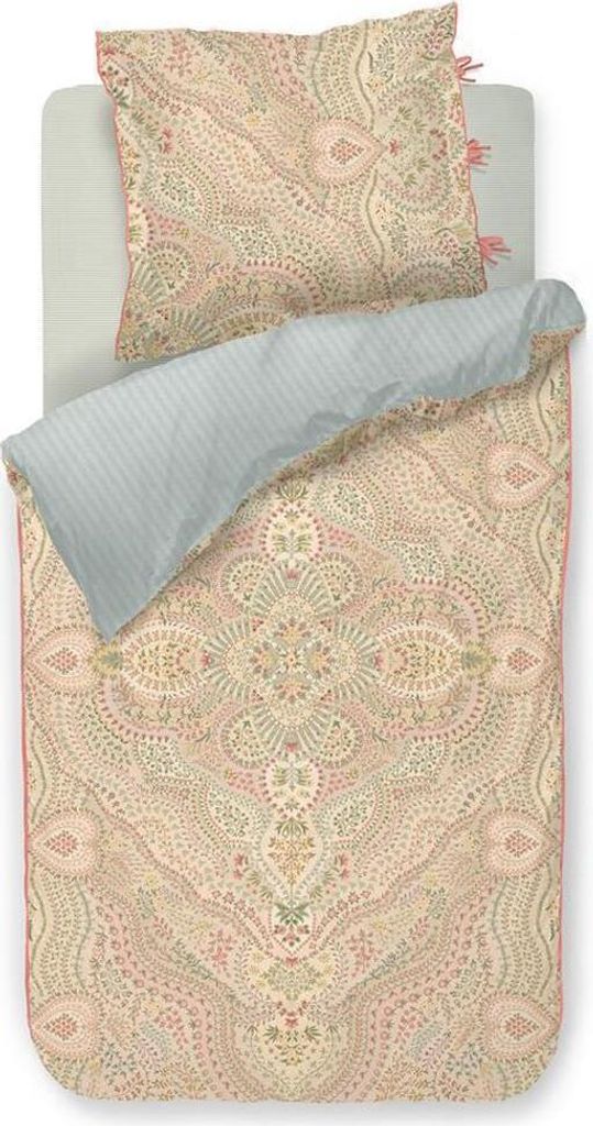 Pip Studio Bettwäsche-Garnitur Alfombra Farbe Sand Größe 155x220+80x80