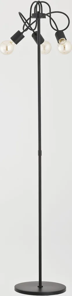Lampadaire Triple Foyer Alfa TANGO BLACK 23179 en Métal Noir Mat
