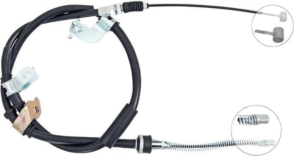 Seilzug Feststellbremse 1.440 mm Trommelbremse A.B.S. für u.a. MITSUBISHI L