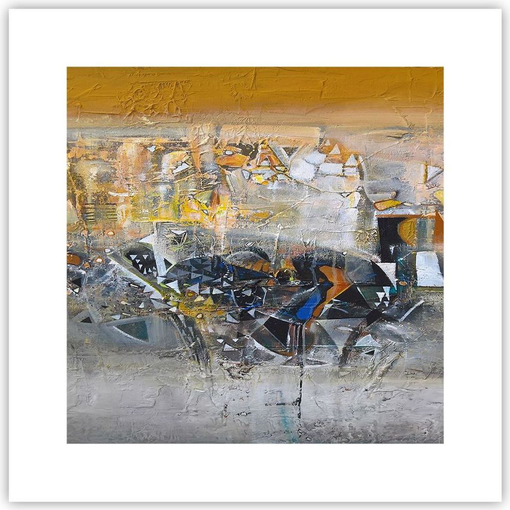 Poster - Poster ohne Rahmen - Abstraktion modern - 30x30 cm - Wand Bild - Wanddeko - Wandbilder - Kunstposter - Wandposter - Bilder - Kunstdruck - ...