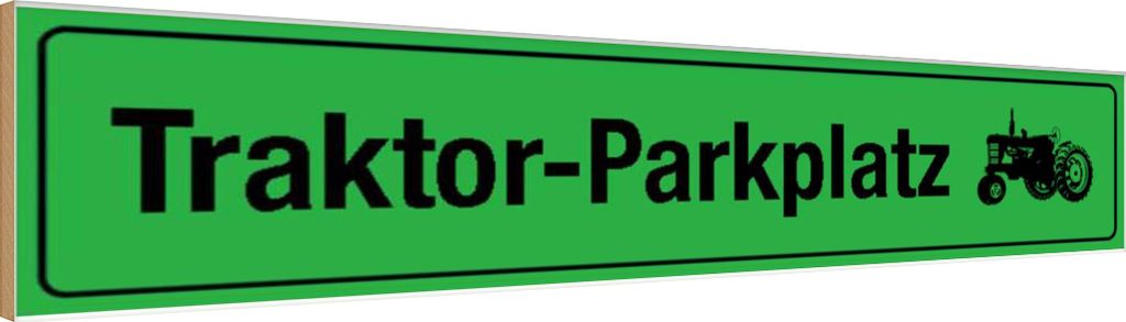 vianmo Holzschild 10x46 cm Traktor - Parkplatz Parkplatzschild
