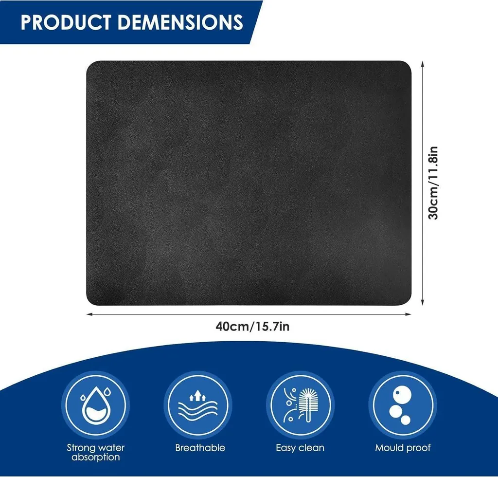 Tappetino in silicone da cucina, resistente al calore (60 x 40 cm), impermeabile