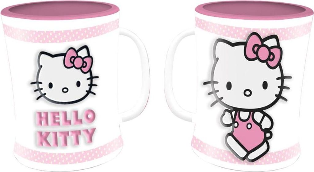 Hello Kitty Keramiktasse Emboss Pink (320 ml)