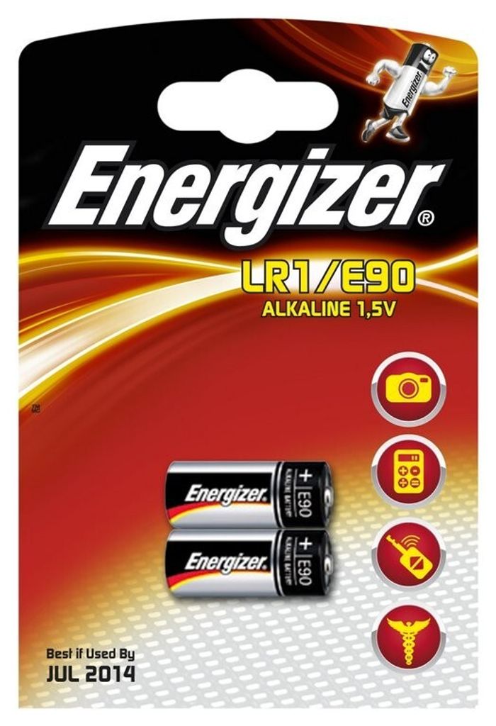 Energizer - batterij Alkaline LR1/E90, blister van 2 stuks