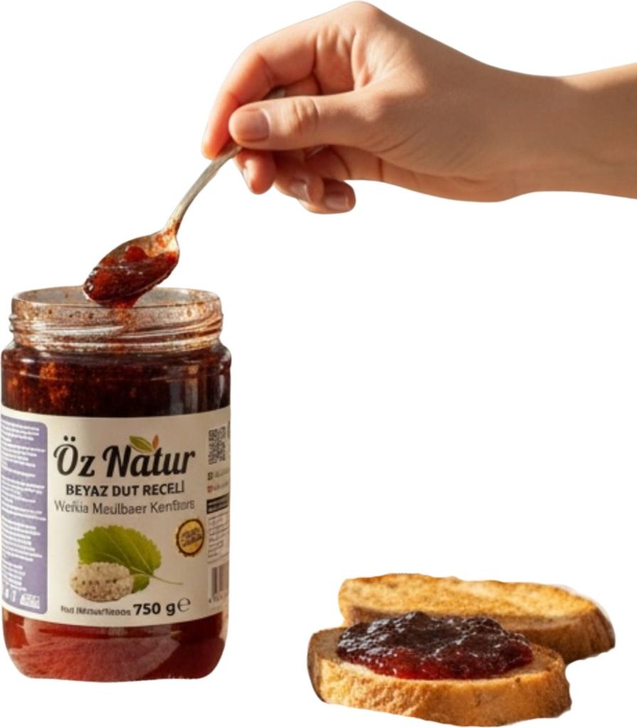 Öz Natur | Weiße Maulbeerkonfitüre 750g Produktbild 