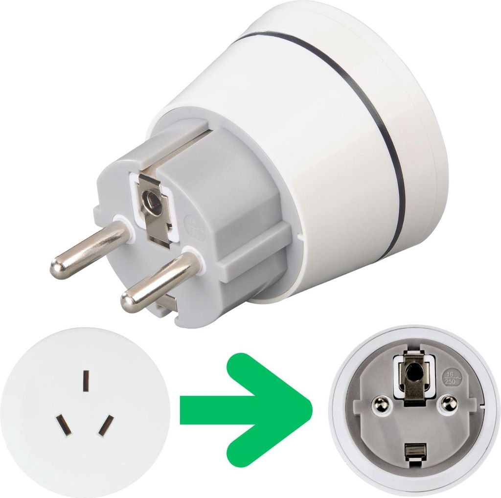 Hama 00223453, Typ E/F hybrid, Typ I (AU), Gerade, Gerade, Produktbild 