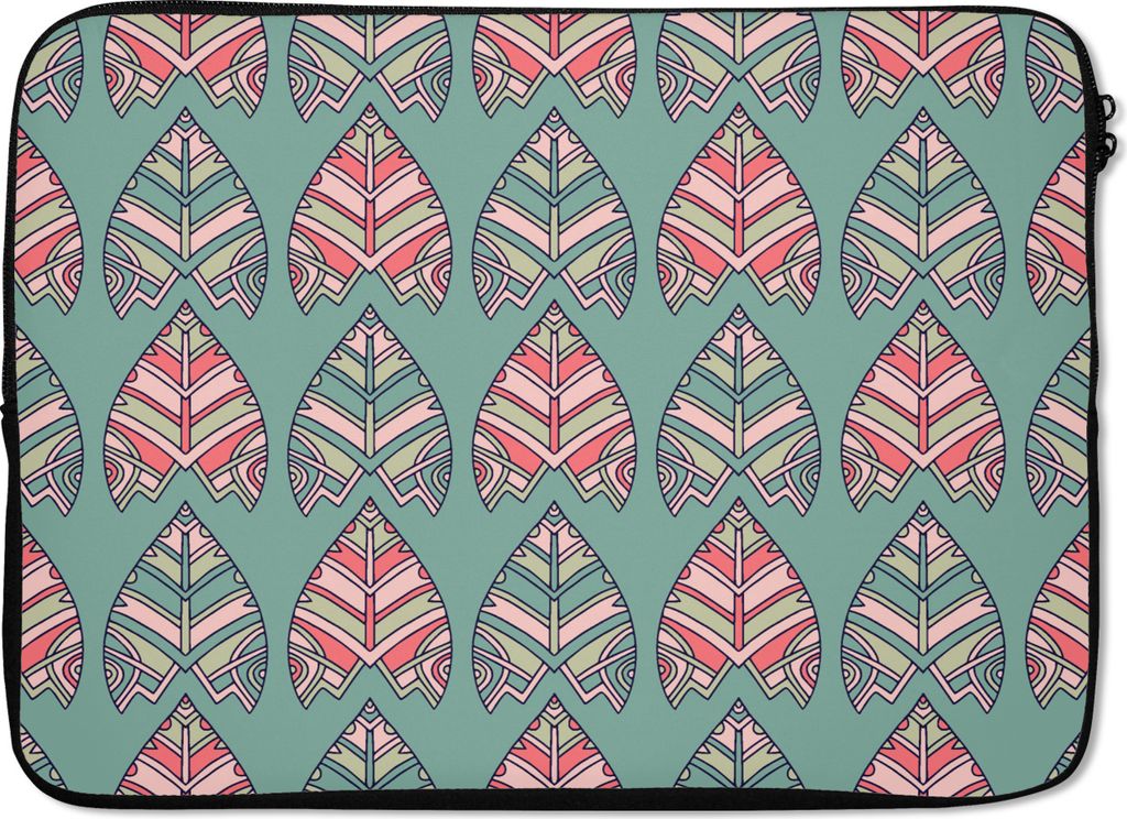 MuchoWow Laptop Hülle 14 ZollMuster - Tribal - Retro Laptoptasche - Laptoptasche - Stoßsicher - Schutzhaube
