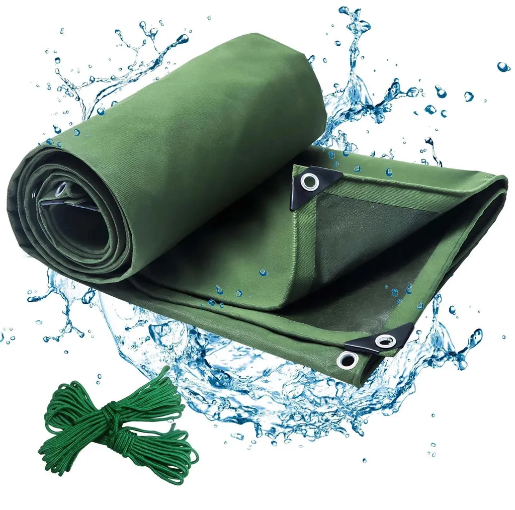 Bâche de protection 650g/m² imperméable et robuste en toile 2x3m verte