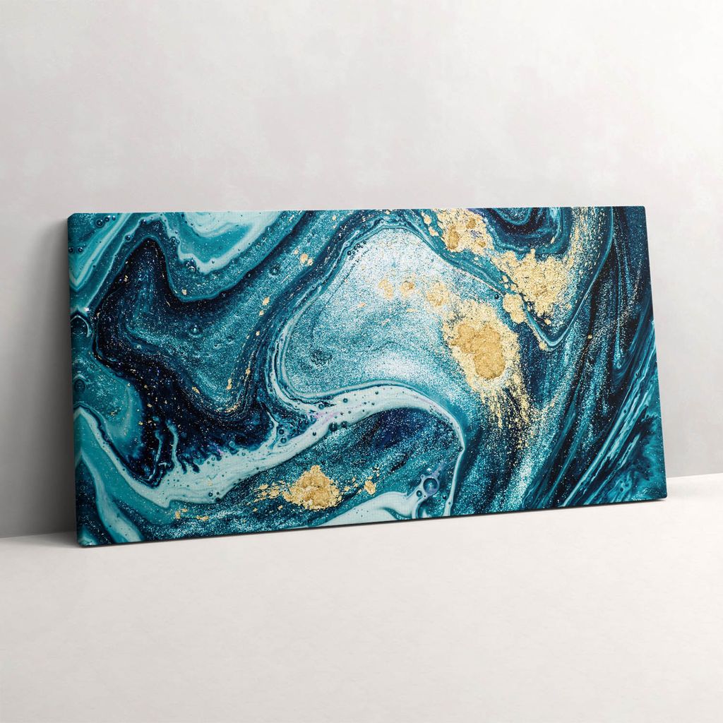 Marmor Abstraktion – Leinwandbild Wandbild – 120x60 cm – Leinwandbilder – Wandbilder – Schlafzimmer – Flur