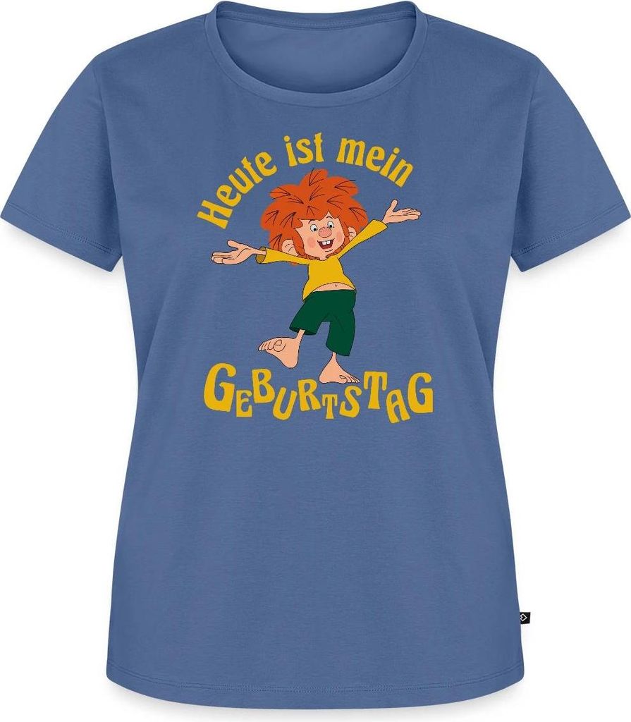 Spreadshirt Pumuckl Mit Spruch Heute ist Mein Geburtstag Frauen Premium T-Shirt, 5XL, Taubenblau