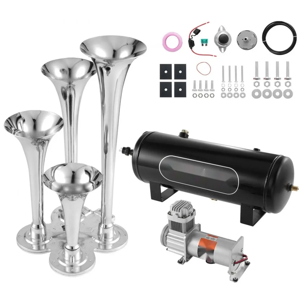 Klaxon pneumatique 150dB avec compresseur 160 psi et cuve 10L