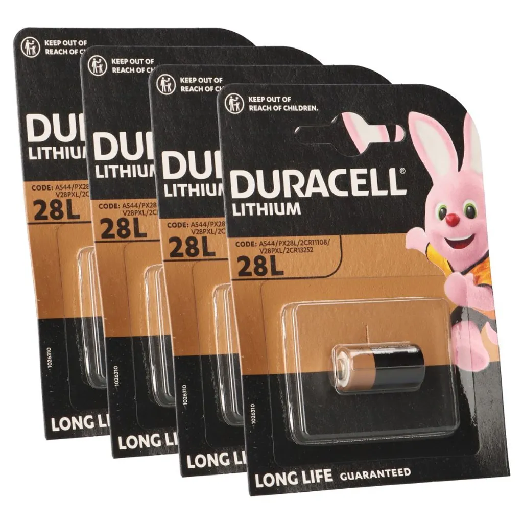 Évitez les Pannes avec la Pile Duracell PX28 6V Lithium - Lot Économique de 4