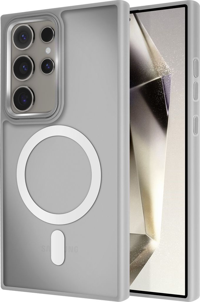 Avizar, MagSafe Hülle für Samsung Galaxy S24 Ultra Frost Color, Grau