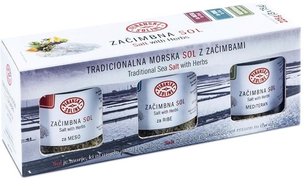 Piranske Soline 3er Set Traditionelles Meersalz mit Produktbild 