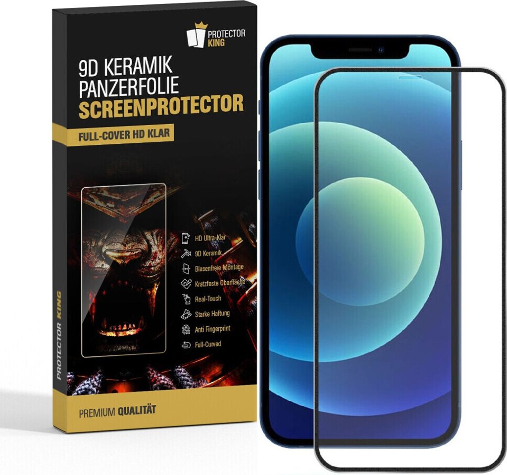 4x 9D Keramik für iPhone XS Max FULL-COVER Panzerfolie Displayschutz Panzerschutz Schutzfolie Displayfolie Folie ANTI-SHOK ANTI-BRUCH-ANTI-STOß