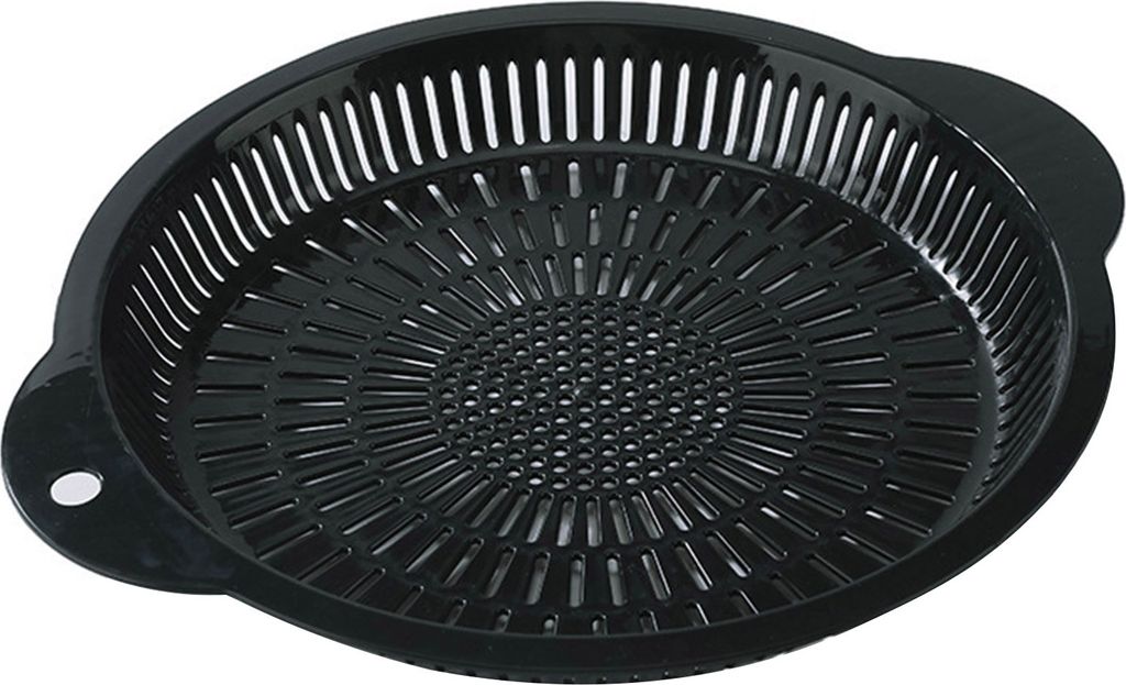 Runde Abtropfschale für die Küche mit zwei Griffen, lebensmittelecht, große Kapazität, multifunktional, für Gemüse und Obst, Abtropfplatte, S...