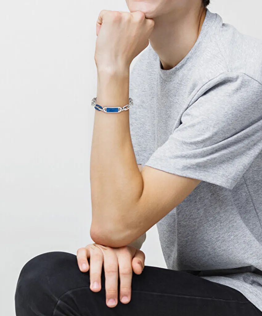 Bracelet masculin Crew 2040368 en acier brossé - Design robuste chic - 2