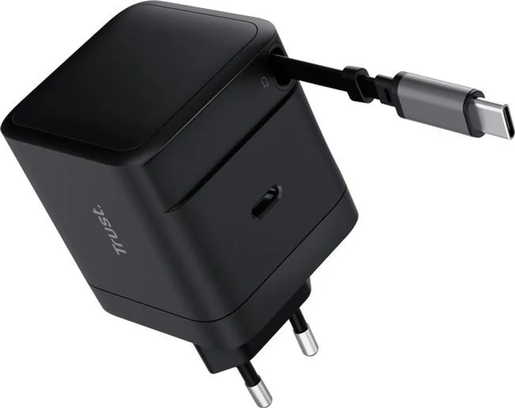 Chargeur Rapide 65W USB-C PD avec enrouleur automatique de câble intégré