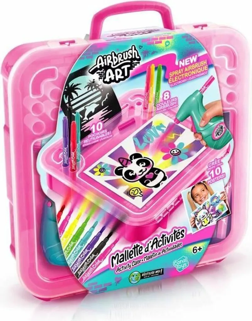Airbrush Art Blanc Plastique Ergonomique - Effets Spray et Décors