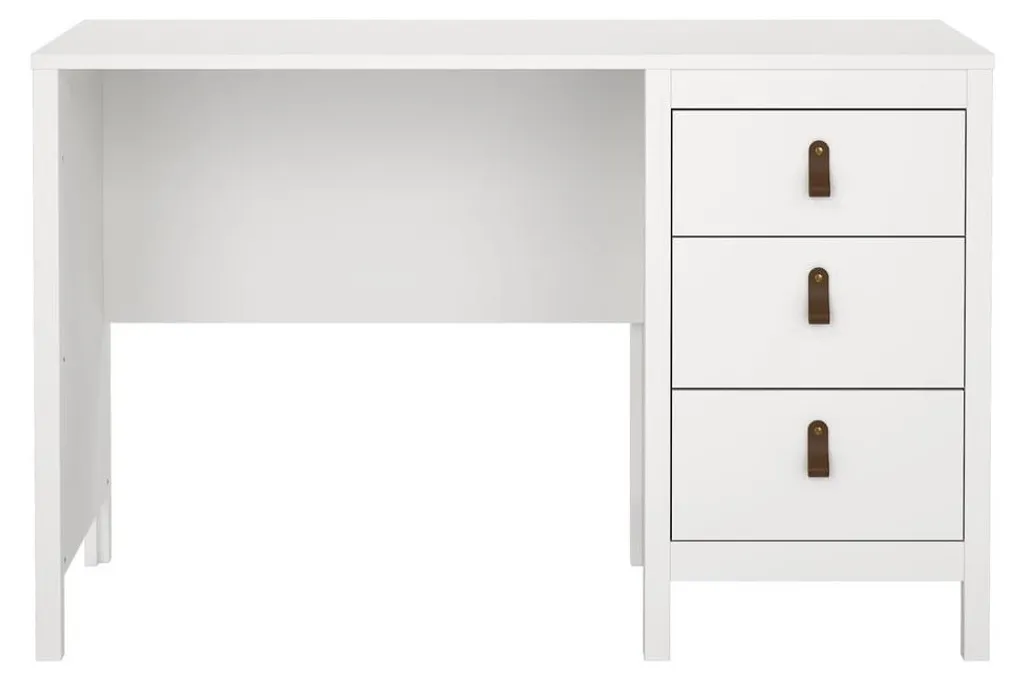 Bureau 120 cm BARCELONE à 3 tiroirs CALICOSY Meuble de Bureau Robuste