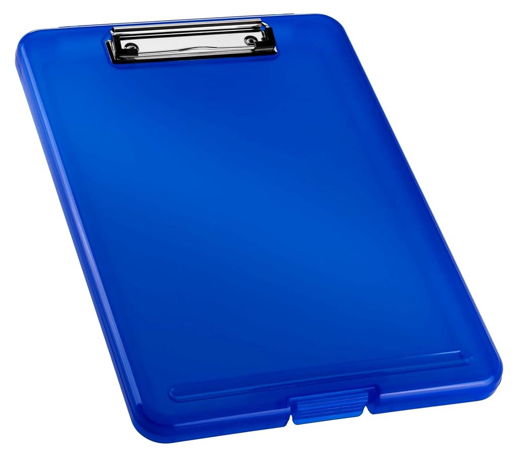 Klemmbrett DIN A4, blau transluzent, Clipboard, Zeichenbrett