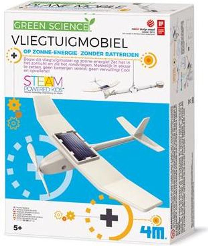 4M Green Science Spielzeug - Solarflugzeug Mobile lehrreich Produktbild 