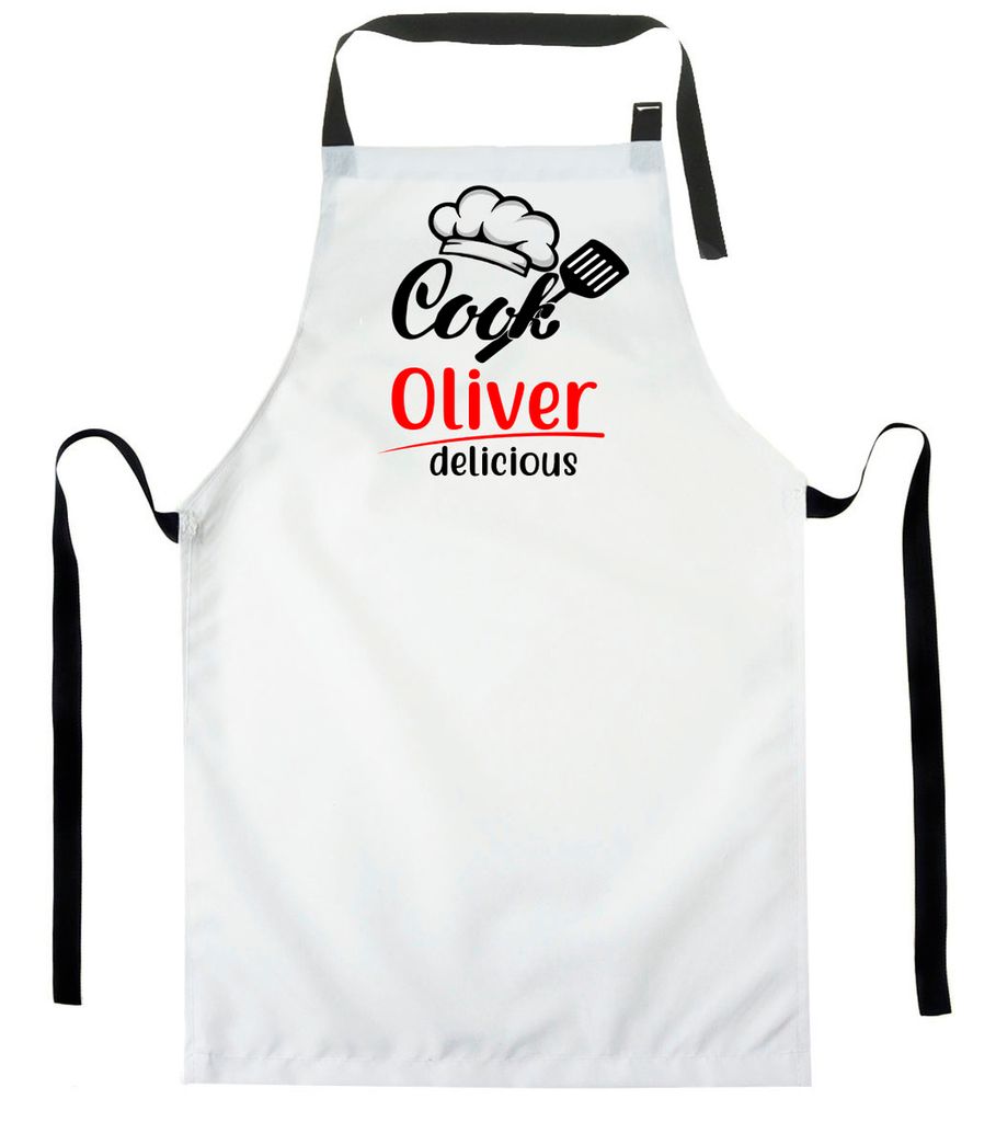 Personalisierter Kinderschürze Jugend Malschürze Kunstkittel Kochschürze Apron Teenageralter Werkschürze mit einem motiv Kochen Sie lecker mit ...
