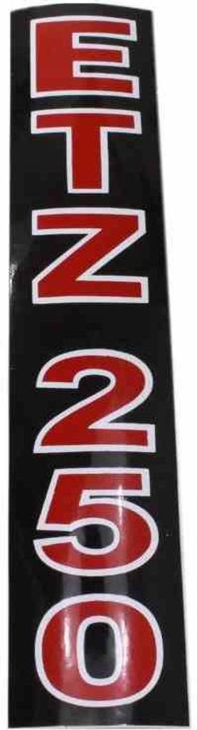 Mz Etz 250 Schienbeinaufkleber Rot