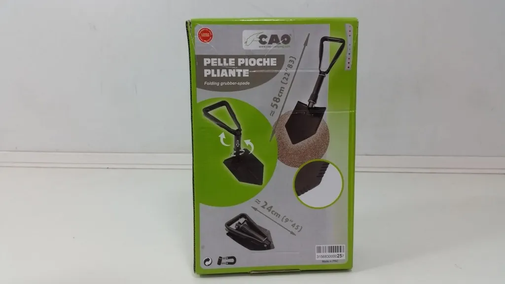 Pelle pliante pour bivouac et survie Cao Camping noir 3 articulations