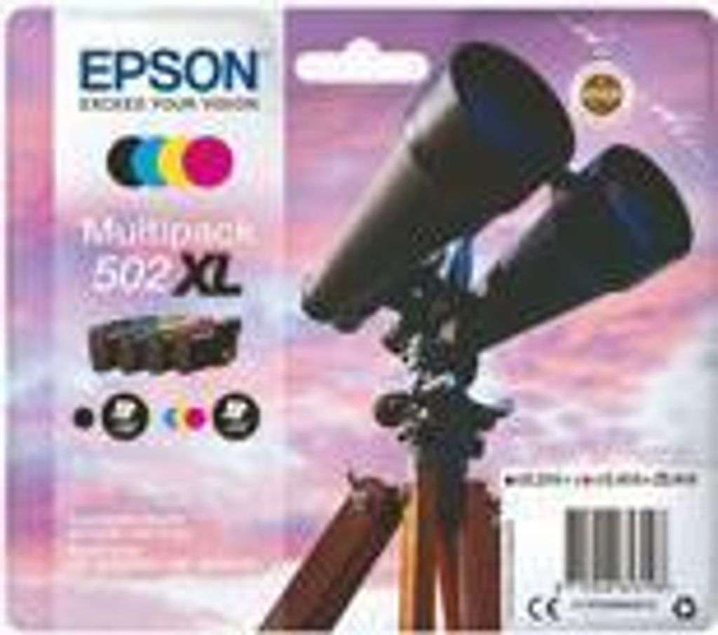 EPSON Multipack 4 colori 502 XL BK SEC (C13T02W94020) Immagine del prodotto 