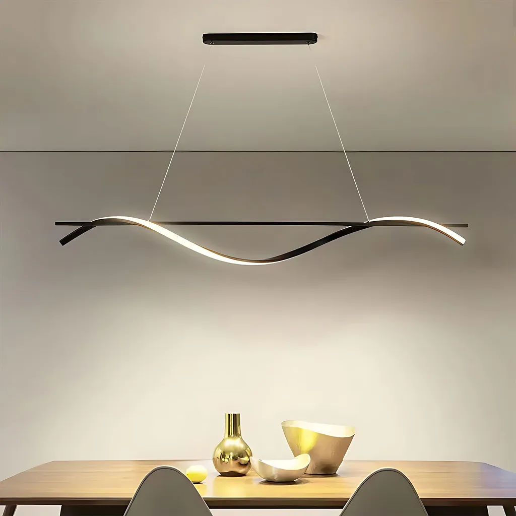 Suspension pour Table à Manger 120cm Noire Toolight - Idéal Cuisine Loft