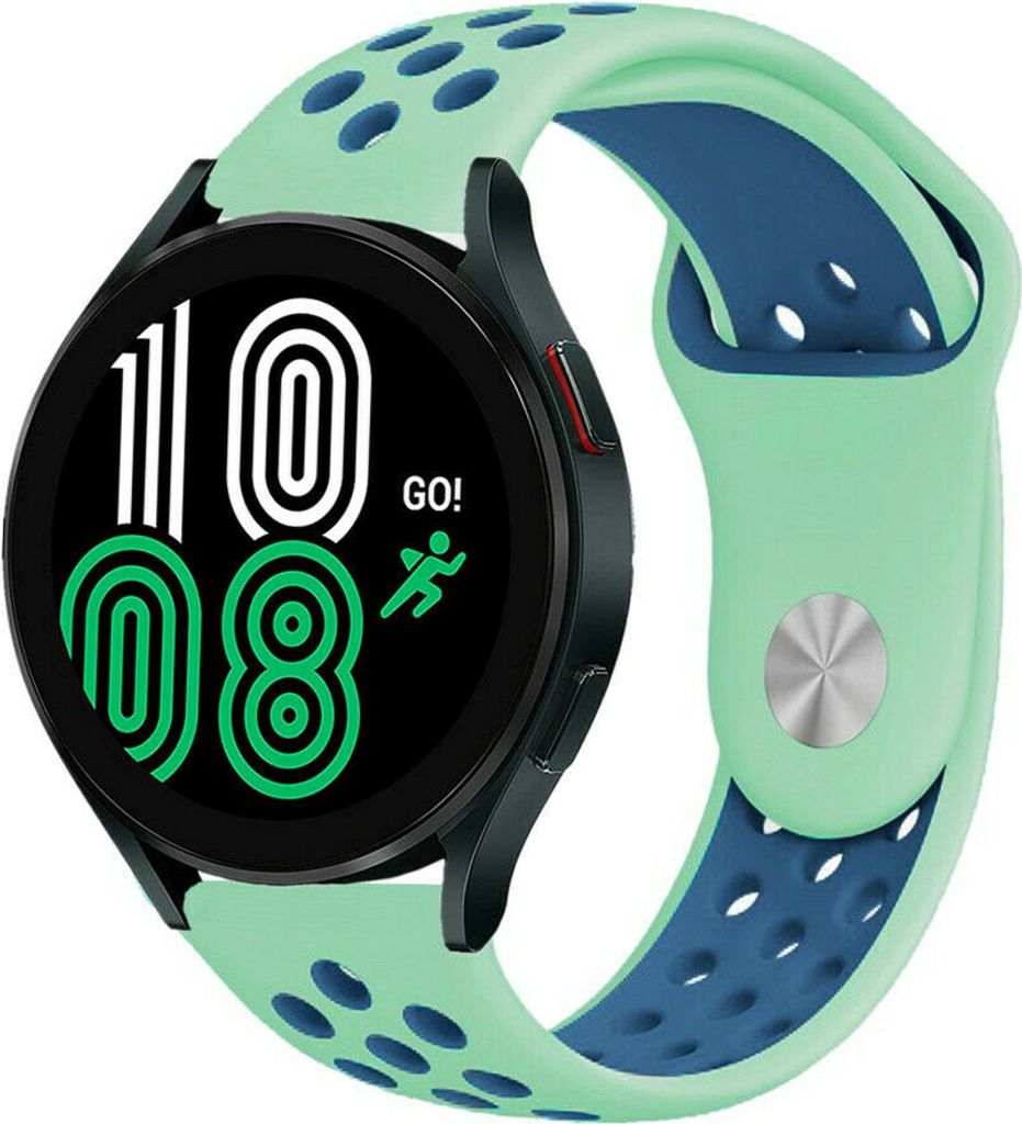 Strap-it Samsung Galaxy Watch 4 - 40mm Sportarmband (Aqua/Blau)