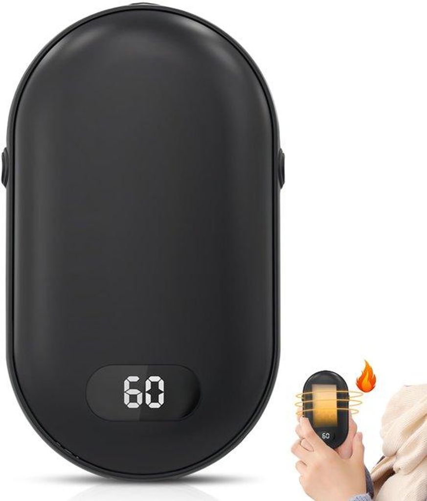 Handwarmer mit USB-Ladefunktion - 5200 mAh Kapazität