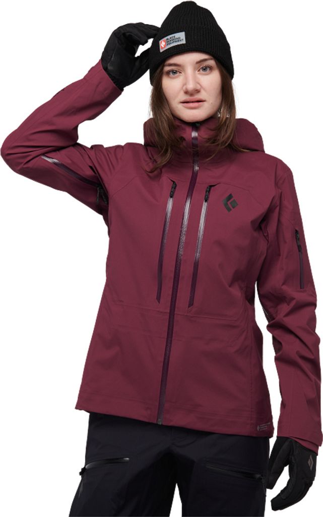 W Recon Lt Stretch Shell, Blackberry, L, Women, Women's Outerwear Top, Black Diamond