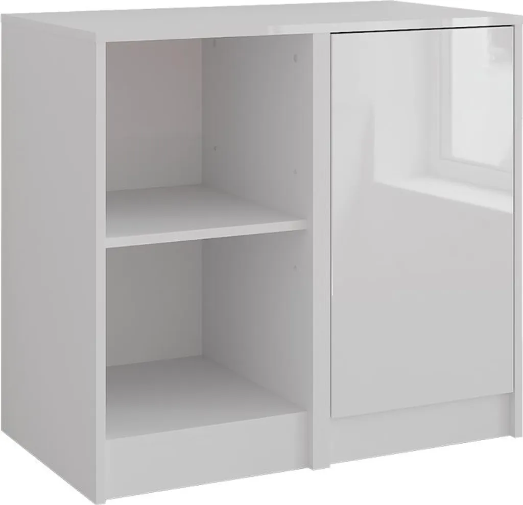 Gagnez de la place avec la commode compacte blanche Vicco Sherry 80cm